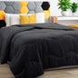 MEELUS Lightweight Comforter Cooling White, All Season Duvet Insert Breathable Queen Size Summer Bedding, Soft Microfiber Cool Down Alternative Quilt with Corner Tabs, 88x88 inch